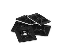 Base Adhesiva Para Bridas 28x28 mm. Negra Bolsa 100 Unidades