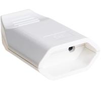 Base aérea 10A 250V con solera, ideal para conectar múltiples dispositivos eléctricos en hogares y oficinas.