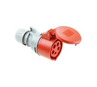 Base aérea 32A 400V~ IP44 con solera, ideal para conexiones eléctricas en exterior y aplicaciones industriales.