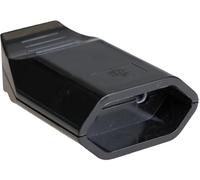 Base aérea negra sin TT 10A 250V 41 x 57 mm