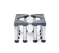 Base ajustable para refrigerador, 45-70 cm, extensible, altura 29-32 cm, antivibración, carga de 300 kg, para lavadora, secadora, congelador, aire acondicionado