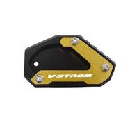 base ampliada Supporto Per Cavalletto Laterale Per Moto, Per SUZUKI V-STROM 650/XT VSTROM DL650 VSTROM650 2004-23, Piastra Di Per, Estensione, Base Allargata Almohadilla soporte lateral(Oro)