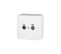 Base Antena Superficie para TV-FM, diseño Compacto, instalación Sencilla, amplificación de señal, Ideal para Mejorar recepción Audiovisual.