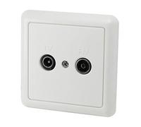 Base Antena Universal TV-FM de Superficie, recepción de señales Digitales y analógicas, Ideal para Mejorar la Calidad de Audio y Video.