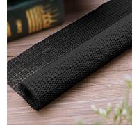 Base Antideslizante Alfombra 100 x 135 cm Multiusos de PVC, Lavable, Cortable, Reutilizable y sin Olores, Alfombrilla Antideslizante para Alfombra/Base Paras Alfombras Paraa Colchón, Negro