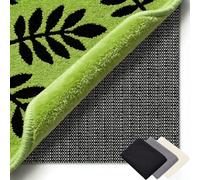 Base Antideslizante Alfombra 100 x 137 cm Multiusos de PVC, Lavable, Cortable, Reutilizable y sin Olores, Alfombra Antideslizante Suelo Adecuado para Parqué O Baldosas, Negro