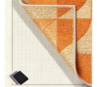 Base Antideslizante Alfombra 205 x 290 cm Multiusos de PVC, Lavable, Cortable, Reutilizable y sin Olores, Base Alfombrilla Antideslizantes Adecuado para Parqué O Baldosas, Blanco