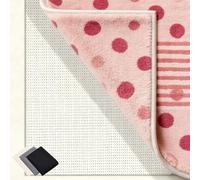 Base Antideslizante Alfombra 205 x 290 cm Multiusos de PVC, Lavable, Cortable, Reutilizable y sin Olores, Red Antideslizante para Alfombras Adecuado para Parqué O Baldosas, Blanco