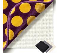 Base Antideslizante Alfombra 205 x 290 cm Multiusos de PVC, Lavable, Cortable, Reutilizable y sin Olores, Malla Antideslizante Alfombra Adecuado para Parqué O Baldosas, Blanco