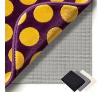 Base Antideslizante Alfombra 50 x 290 cm Multiusos de PVC, Lavable, Cortable, Reutilizable y sin Olores, Antideslizantes para Alfombras Adecuado para Parqué O Baldosas, Gris marrón