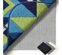 Base Antideslizante Alfombra 70 x 180 cm Multiusos de PVC, Lavable, Cortable, Reutilizable y sin Olores, Malla Antideslizante Alfombra Adecuado para Parqué O Baldosas, Gris marrón