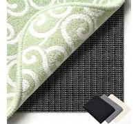 Base Antideslizante Alfombra 90 x 137 cm Multiusos de PVC, Lavable, Cortable, Reutilizable y sin Olores, Alfombrillas Antideslizantes Adecuado para Parqué O Baldosas, Negro