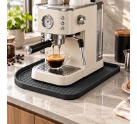 Base antigoteo para Philips SENSEO CSA230/00 Select | Base negra de silicona texturizada con borde de 1,3 cm para recoger gotas y salpicaduras.
