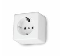 Base - base rectangular de 10/16A, con toma de corriente, ideal para instalaciones eléctricas seguras y funcionales