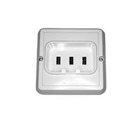 Base bipolar 25A retractilada para cocina, ideal para instalaciones eléctricas seguras y eficientes.