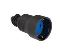 Base bipolar de caucho negro TTL con solera, ideal para soporte de componentes electrónicos y montaje en placas.
