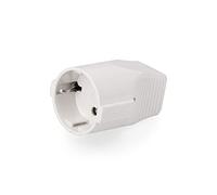 Base bipolar TTL blanca 16A 250V ideal para interruptores eléctricos y sistemas de iluminación.