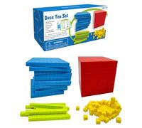 Base Blocks, Math Toys, Tens Hundreds Thousands Pieces Boost Number Sense, Visual Discovery, Build Fuels Creative Exploration, Active Play, Counting Set for Home School
