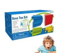 Base bloques para matemáticas, manipuladores de matemáticas educativas,Las manipulaciones bloquean el juego de juguetes matemáticos | Juguetes educativos, bloques de aprendizaje preescolar para cuenta
