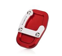 Base Caballete Soporte Lateral Para Motocicleta, Extensión De Placa De Pie, Almohadilla De Soporte Antideslizante Para MTS V2 Para MTS V4 Para MTSV 4(rojo)