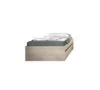 Base cama dormitorio con cajones LAGO DEKIT 90x190 + 2 cajones natural