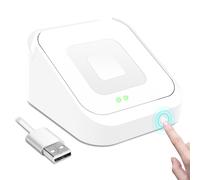 Base compatible con Square Reader 2. generaci n Soporte para lector de tarjetas Square Bot n anti-suspensi n Un clic para encender Blanco.