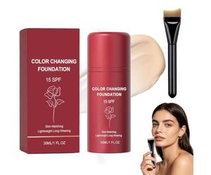 Base coreana, base de cambio de color, base para pieles maduras, que se adapta al tono de la piel, contiene ácido hialurónico y vitamina E, hidrata, es más natural para todos los tipos de piel