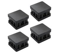 Base cuadrada antivibración de 4 piezas para equipos y dispositivos pequeños, construcción de EVA, soporta 220 libras de peso base de fotografía