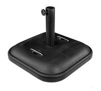Base cuadrada para sombrilla ø38/48 mm color negro aktive
