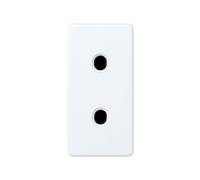 Base de 2 Puertos, Color Blanco, Compatible con Instalaciones Eléctricas, Ideal para Conectar Dispositivos en Hogares y Oficinas.