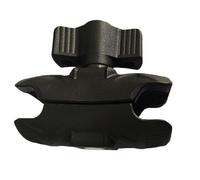 Base de abrazadera de manillar resistente, soporte de bola que absorbe los golpes, soporte de aleación diseñado para asegurar teléfonos inteligentes y cámaras deportivas, fijación estable, ideal para