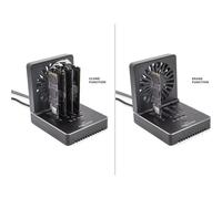 Base de Acoplamiento Delock 4 Bahías M.2 NVMe SSD USB 20 Gbps Clonador