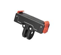 Base de aleación de aluminio resistente de fácil liberación para cámaras deportivas con 1 4 agujeros de tornillo y conector regular, soporte magnético fuerte para cámara