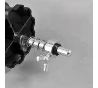Base de aluminio para carrete de línea de pesca con ventosa y soporte de clip para un bobinado estable durante la configuración (A)