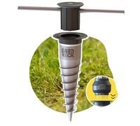 Base de Anclaje de Aluminio Gard&Rock - para Atornillar o Empotrar | Fijación desmontable para sombrillas, velas, hamacas, tendederos, postes deportivos, casetas y mástiles - Todo terreno