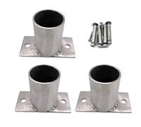 Base de anclaje de poste redondo de acero inoxidable, paquete de 1 a 10, soportes de soporte duraderos for cubiertas, cercas y estructuras al aire libre(3PCS 70mm)