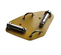 Base de antena en V para antena positiva de onda corta con rosca de trípode de 1/4 pulgadas y 3/8 pulgadas, compatible con frecuencia de radio de 14 a 50 MHz