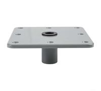 Base de asiento de barco de aleación de aluminio de 7 x 7 con soporte de conector de varilla de 3/4 y seis agujeros de montaje para una instalación estable