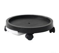 Base de bandeja extraíble para macetas, 286 mm/350 mm/400 mm, soporte de plástico para macetas de jardín con ruedas giratorias, movilidad Ea-sy y diseño limpio, para uso doméstico y exterior (350 mm)