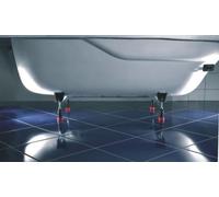 Mepa 110 015 Base de bañera de Acero, Tipo Wsuni, Multicolor, bis 1800 x 800 mm