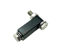 Base de bombilla Clips Soporte de bloque de montaje para faro de motocicleta compatible con Harley Softail Dyna Breakout Wide Glide FXW FXST Rocker C(Black)