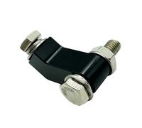 Base de bombilla Clips Soporte de bloque para faro delantero de motocicleta CNC con diámetro interior de 3/4" para Harley Dyna Softail Breakout Bobber(Black)