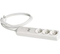 Base de Carga 3 Tomas + 2 USB, conexión USB-C, Cable sin interferencias, Ideal para Cargar Dispositivos simultáneamente.