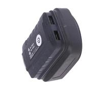 Base de carga de batería de 18 V con dispositivo simultáneo, prevención de cortocircuitos y diseño delicado de viaje, doble puerto, convertidores USB de batería