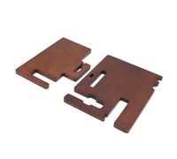Base de carga de madera para teléfono, reloj y gafas.