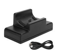 Base de carga doble ABS con conexión integrada, cargador de controlador de juego compatible con paquete de baterías recargables, estación de carga