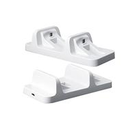 Base de Carga Doble USB Inalambrica para PS4 Playstation 4 Base de Carga Doble USB para PS4 Controller Joystick Gamepad (White)