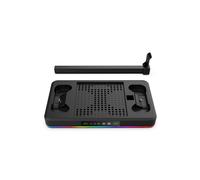 Base de Carga Dual para Controlador, Soporte de Enfriamiento Vertical, Soporte de Ventilador de Enfriamiento con Luz RGB para Series XS A