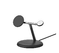 base de carga inalambrica 3 en 1 belkin wiz023vfbk 15w qi2 boost charge color negro