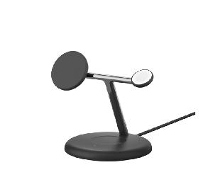 BASE DE CARGA INALAMBRICA 3 EN 1 BELKIN WIZ023vfBK 15W Qi2 BOOST CHARGE COLOR NEGRO